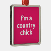 Land-Küken Silbernes Ornament (Rechts)