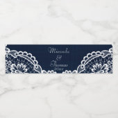 Land Lace & Denim Wasserflaschenetikett (Einzelnes Label)