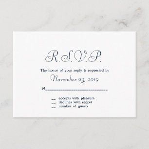 Land-Lace- und Denim-Antwortkarten RSVP Karte