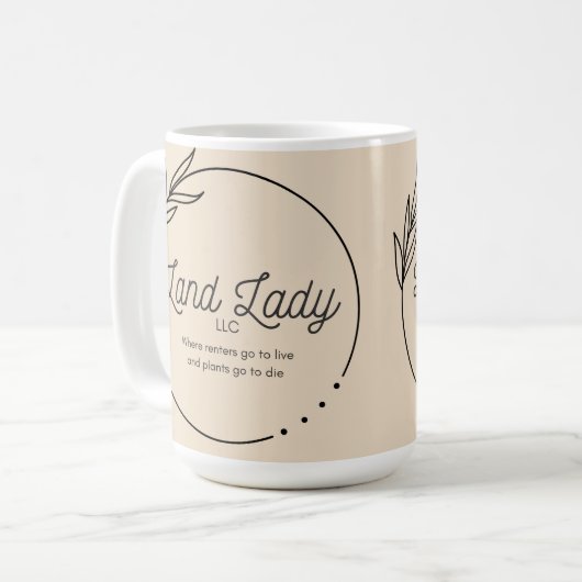 Land Lady LLC Tasse (Vorderseite Links)