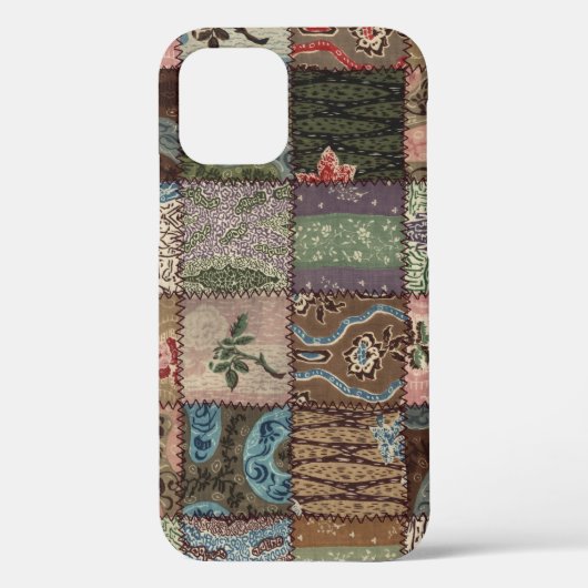 Land-Landhaus-Patchworkdecke, 3D-Textur. Case-Mate iPhone Hülle (Rückseite)