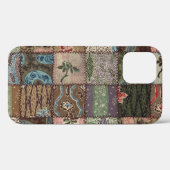 Land-Landhaus-Patchworkdecke, 3D-Textur. Case-Mate iPhone Hülle (Rückseite (Horizontal))