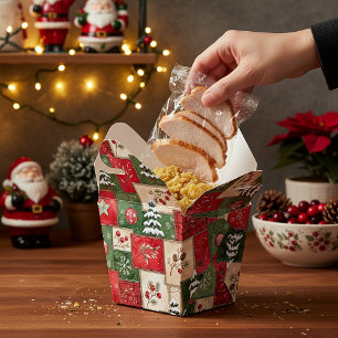 Land-Landhaus-Weihnachtsmuster Geschenkschachtel