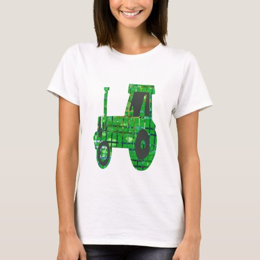 Land-ländlicher Züchter, Ackerschlepper T-Shirt (Vorderseite)