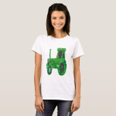 Land-ländlicher Züchter, Ackerschlepper T-Shirt (Vorne ganz)