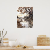 Land Landschaft Wasserfarbe Poster (Küche)