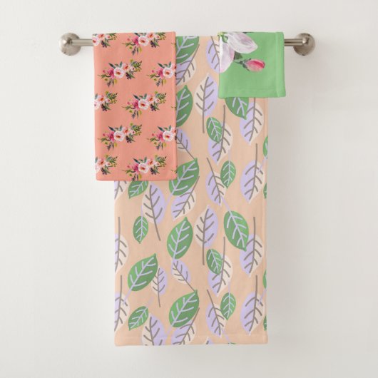 Land Leaf Reben und Blume Handtuch Set (Insitu)