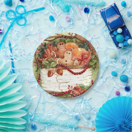 Land-Lebkuchen-Korb-Pappteller Pappteller (Party)