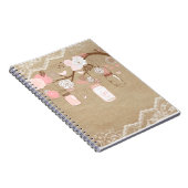 Land-Leinwand-u. Spitze-Weckglas-Baum Notizblock (Rechte Seite)