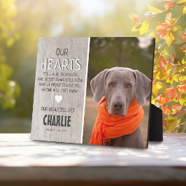 Land Light Rustic Wood | Memorial zum Foto von Hau Fotoplatte