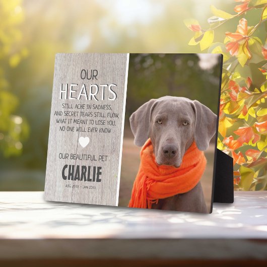 Land Light Rustic Wood | Memorial zum Foto von Hau Fotoplatte