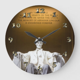 Land Lincoln Große Wanduhr