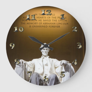 Land Lincoln Große Wanduhr