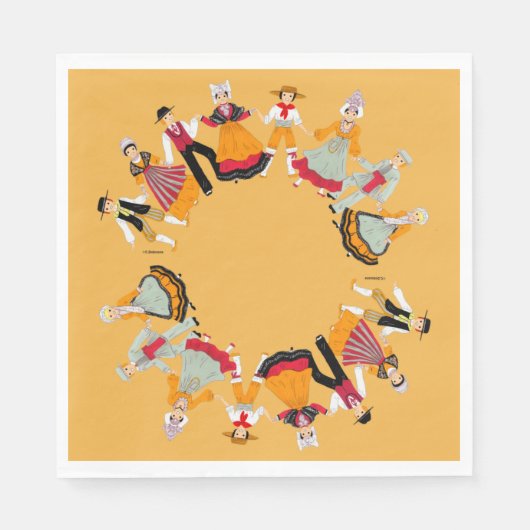 Land Loire, Frankreich Serviette (Vorderseite)