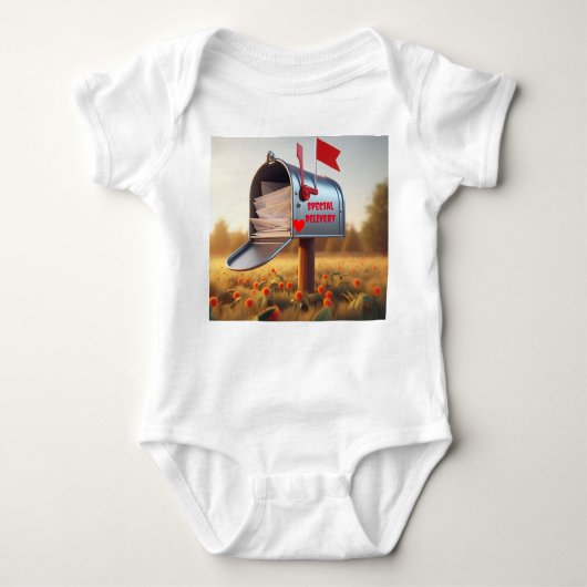 Land Mailbox Spezielle Lieferung Baby Bodysuit Baby Strampler (Vorderseite)