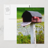 Land Mailbox - Wir sind umgezogen! Postkarte (Vorne/Hinten)