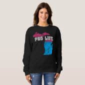 Land Map Us Staat Michigan Abortion Flag Pr Sweatshirt (Vorne ganz)