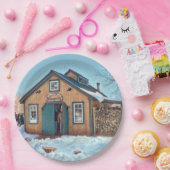 Land Maple Sugar House Pappteller (Party)