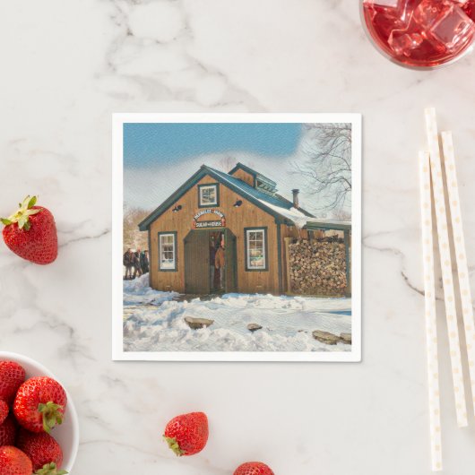 Land Maple Sugar House Serviette (Beispiel)