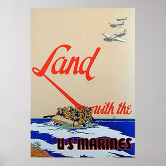 Land mit den U.S. Marines Poster