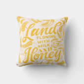 Land mit Milch und Honigkissen Kissen (Vorderseite)