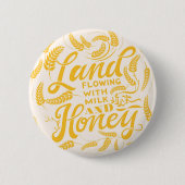 Land mit Milch- und Honigknopf Button (Vorderseite)