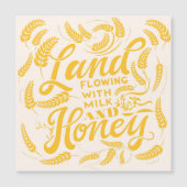 Land mit Milk & Honey Magnet (Vorderseite)