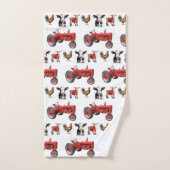 Land Moderne Landtiere Muster Tierhaltung Stall Badhandtuch Set (Handtuch)