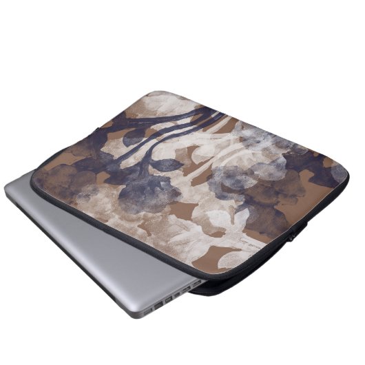 Land Moderne Textur Baumwolle Blue Design Laptopschutzhülle (Vorne Knopf)