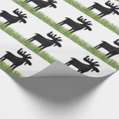 Land Moose Einzigartiges Packpapier (Ecke)