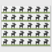 Land Moose Einzigartiges Packpapier (Flach)