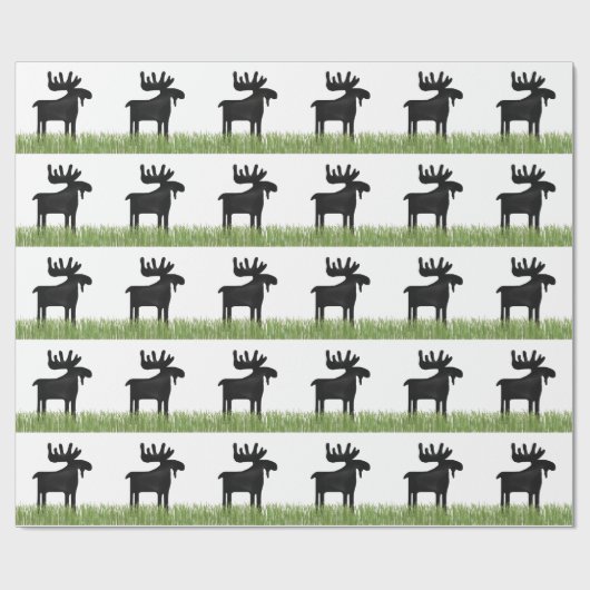 Land Moose Einzigartiges Packpapier (Flach)
