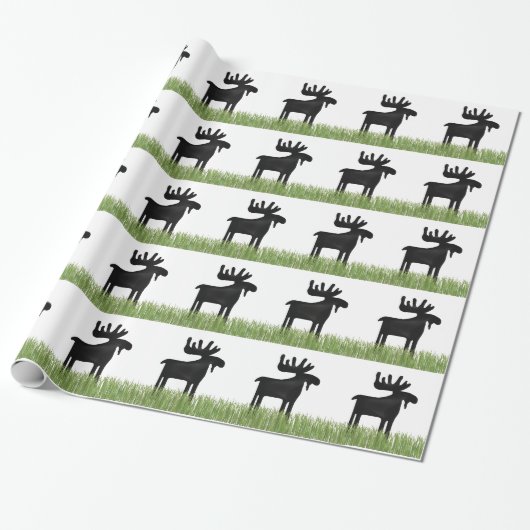 Land Moose Einzigartiges Packpapier (Ungerollt)
