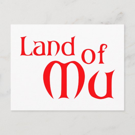 Land Mu Postkarte (Vorderseite)