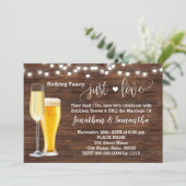 Land nichts Extravagant nur Liebe Elopement Einlad Save The Date (Stehend Vorderseite)