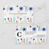 Land Niedliche Wildblumen Visitenkarte (Vorne/Hinten)