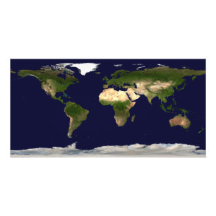 Land-Oberfläche, seichtes Wasser und schattiertes Fotodruck