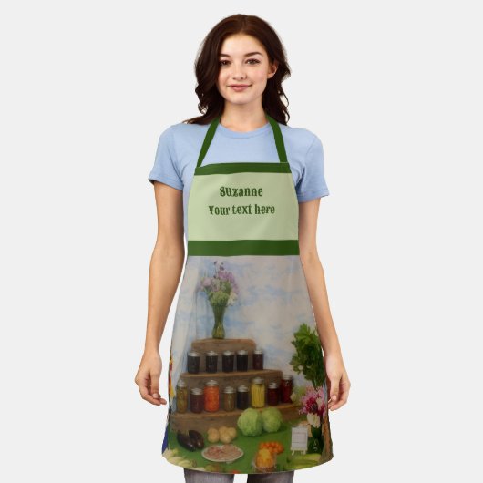 Land - Obst und Gemüse Personalisiert Schürze (Getragen)