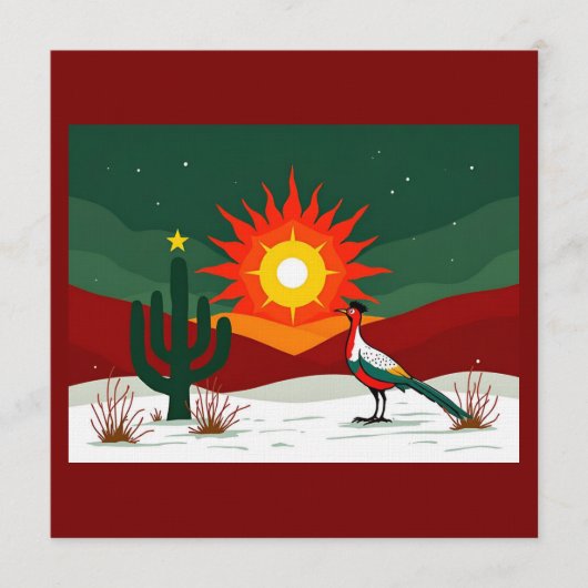 Land of Enchantment Holiday Einladung (Vorderseite)