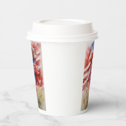 Land of free Line Pappbecher (Links)