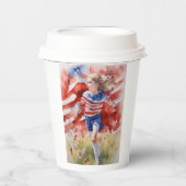 Land of free Line Pappbecher (Vorderseite)