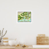 Land of many Tales Map Poster (Küche)