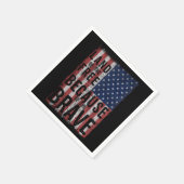 Land Of The Free Because Of The Brave Serviette (Ecke)