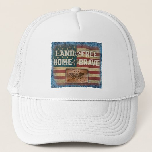 Land of the Free - Cap Truckerkappe (Vorderseite)