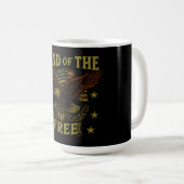 Land of the Free – Classic American Liberty Kaffeetasse (VorderseiteRechts)