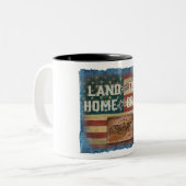 Land of the Free - Coffee Mug Zweifarbige Tasse (Vorderseite Links)