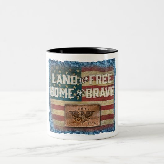 Land of the Free - Coffee Mug Zweifarbige Tasse (Mittel)