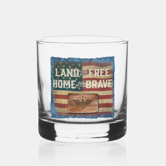 Land of the Free - Rocks Glass Whiskyglas (Vorderseite)