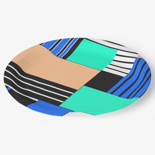 Land. Pappteller (Schrägansicht)