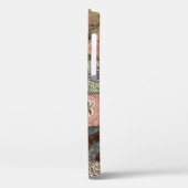 Land Patchwork Steppdecke, 3D Textur. Case-Mate iPhone Hülle (Rückseite / Links)